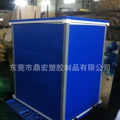 5mm雙層防靜電中空板骨架箱 塑料瓦楞板紙箱 鈣塑板折疊周轉(zhuǎn)