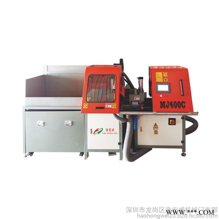 浩 宏威**MJ400C 數控自動送料鋁型材液壓切割機 鋁型材切割機