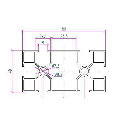 4080工業機架鋁型材 流水線工業鋁型材 工作臺鋁型材