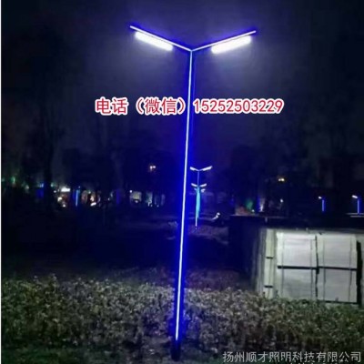 廠家3米3.5米4米4.5米6米m太陽能市電7字鋁型材一體化LED庭院景觀路燈小區廣場戶外防水復古室外仿古不銹鋼庭院路燈
