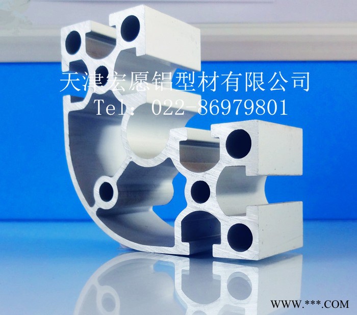 供應(yīng)天津鋁型材6630國標(biāo)電泳圓弧R 框架 流水線自動化