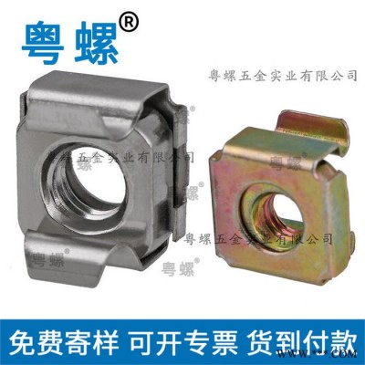 環(huán)保電鍍機(jī)柜螺帽 浮動(dòng)螺母 廣州機(jī)箱螺母 CN卡式螺母 定制螺帽