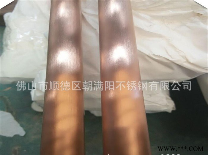 304不銹鋼鏡面玫瑰金管 真空電鍍直銷