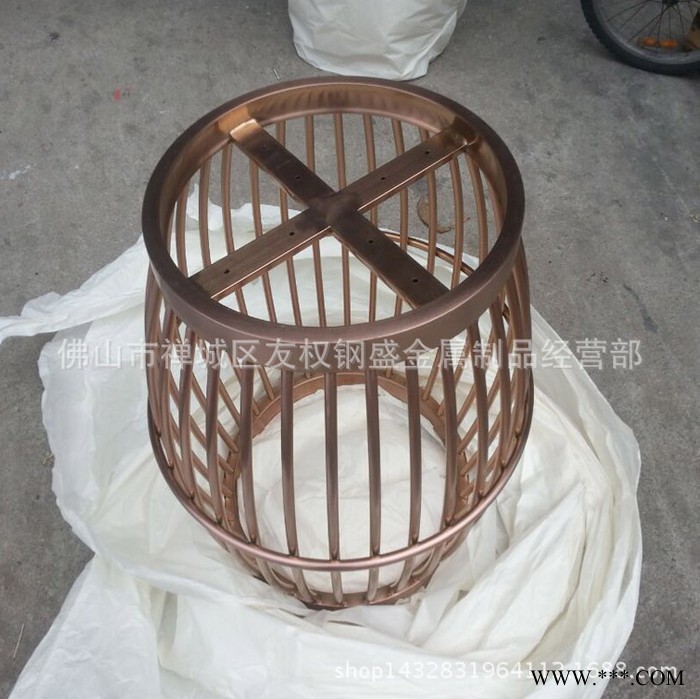 歐式電鍍拉絲古銅色大理石水吧茶幾 客廳時(shí)尚鏡面不銹鋼茶幾