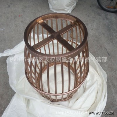 歐式電鍍拉絲古銅色大理石水吧茶幾 客廳時(shí)尚鏡面不銹鋼茶幾