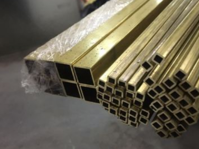 h63黃銅方管5*5/10*10/30*30mm壁厚1-3mm 裝飾方管 黃銅扁管零切